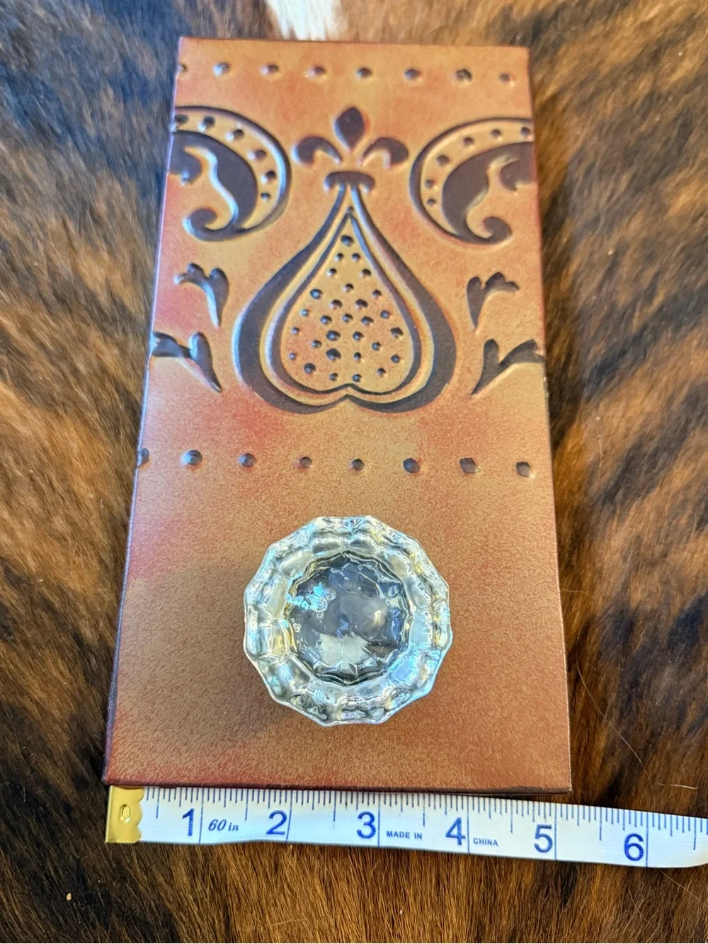 Rustic Decorative Wall Hooks in Turquoise and Brown